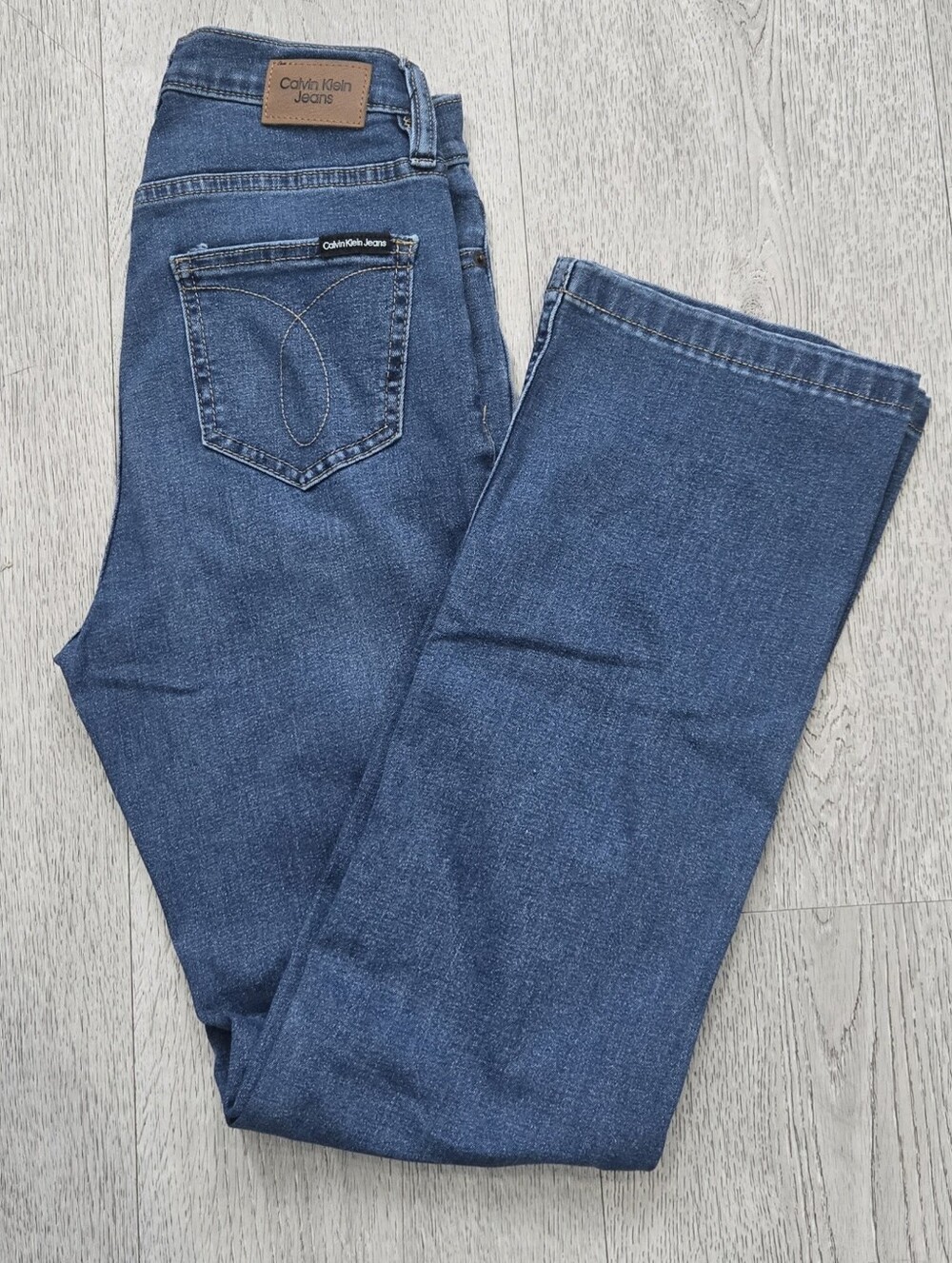 Calvin Klein Jeans High Rise Bootcut Stretch Jeans Medium Wash Size 4/27